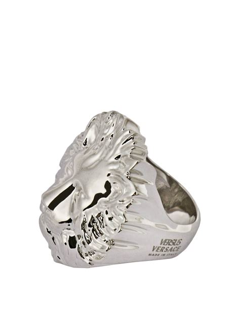 versus versace grand lion head ring|Versace Lion Ring .